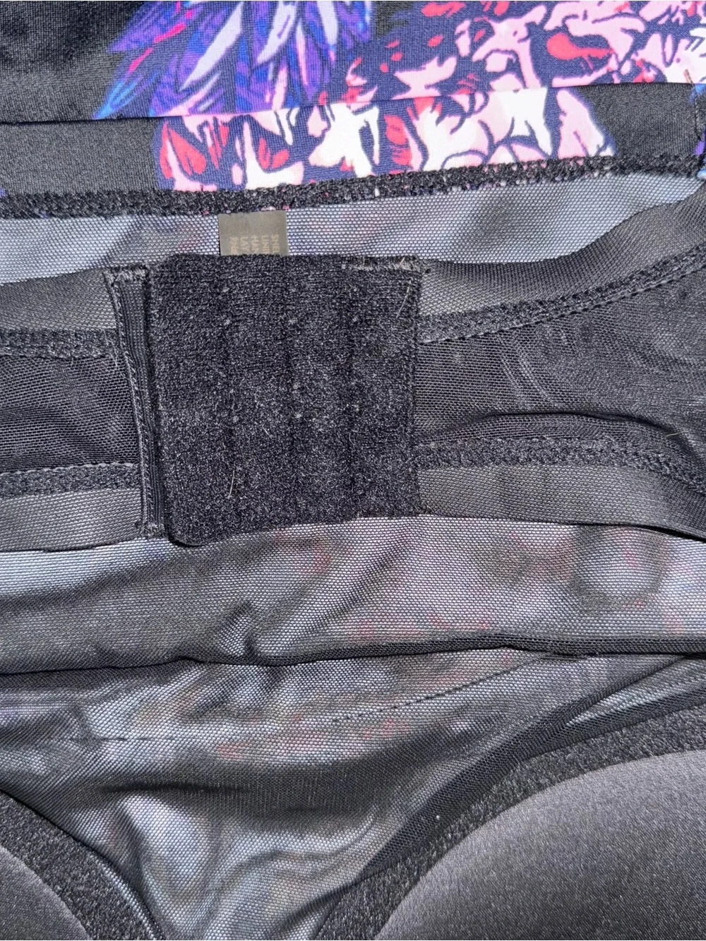 torrid Black One-Piece Swimsuit with Pink & Purple Pineapple Print